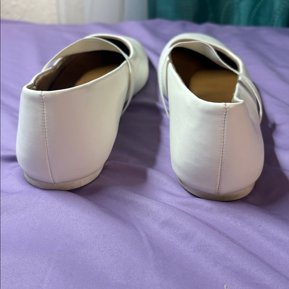 Cushionaire White Mary Jane Flats - Picture 3 of 6
